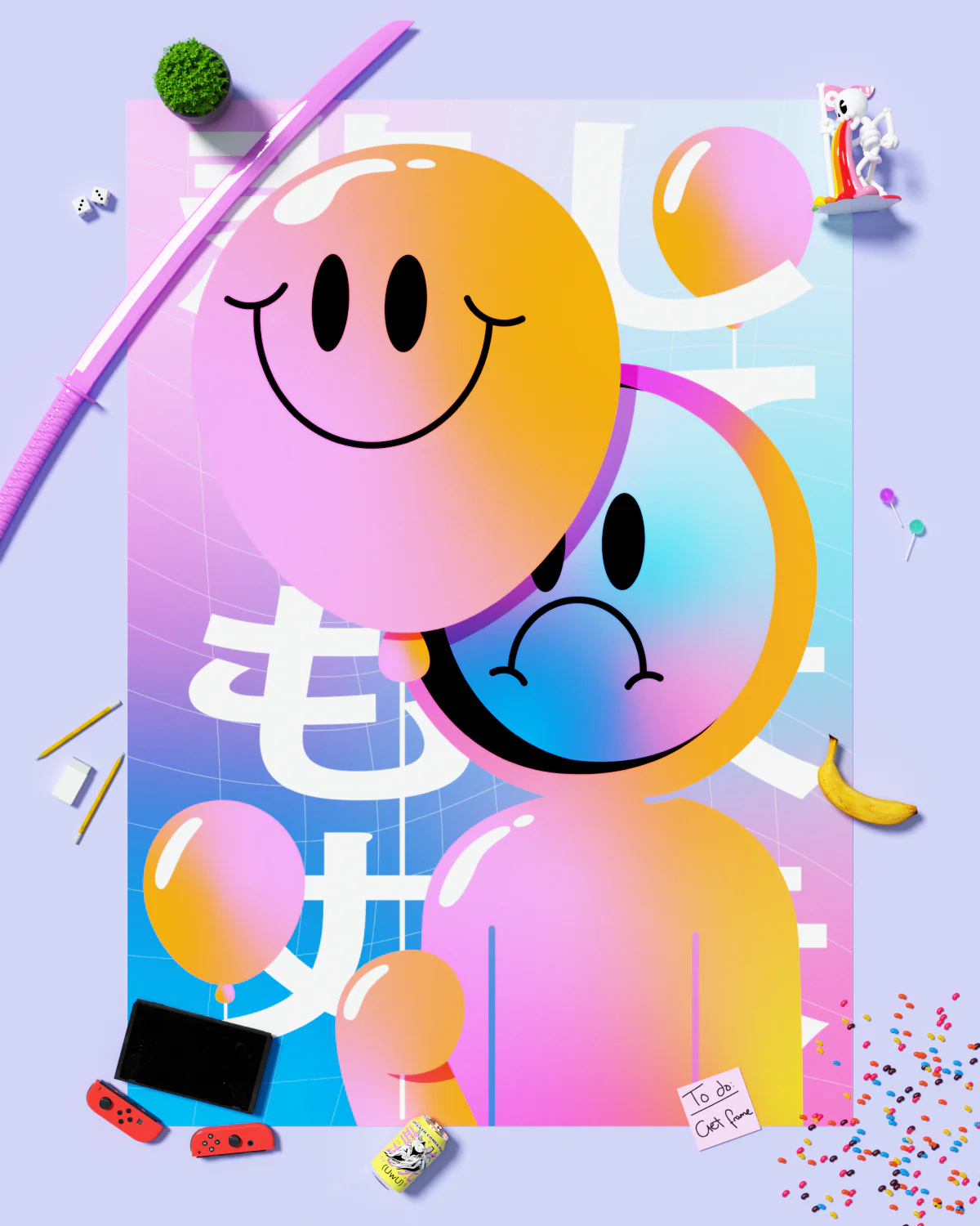 HappySad Art Print - Image 5