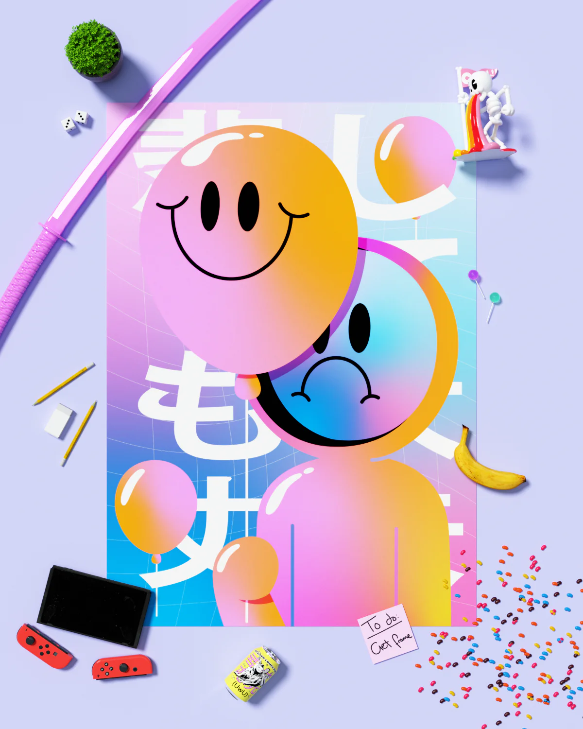 HappySad Art Print - Image 6