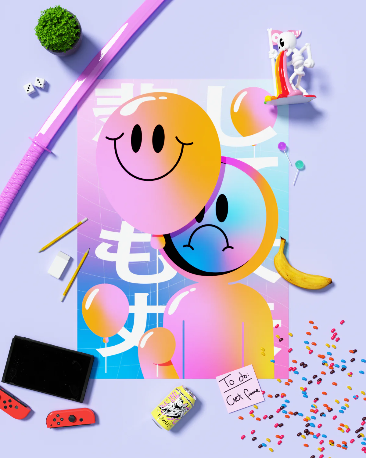 HappySad Art Print - Image 7