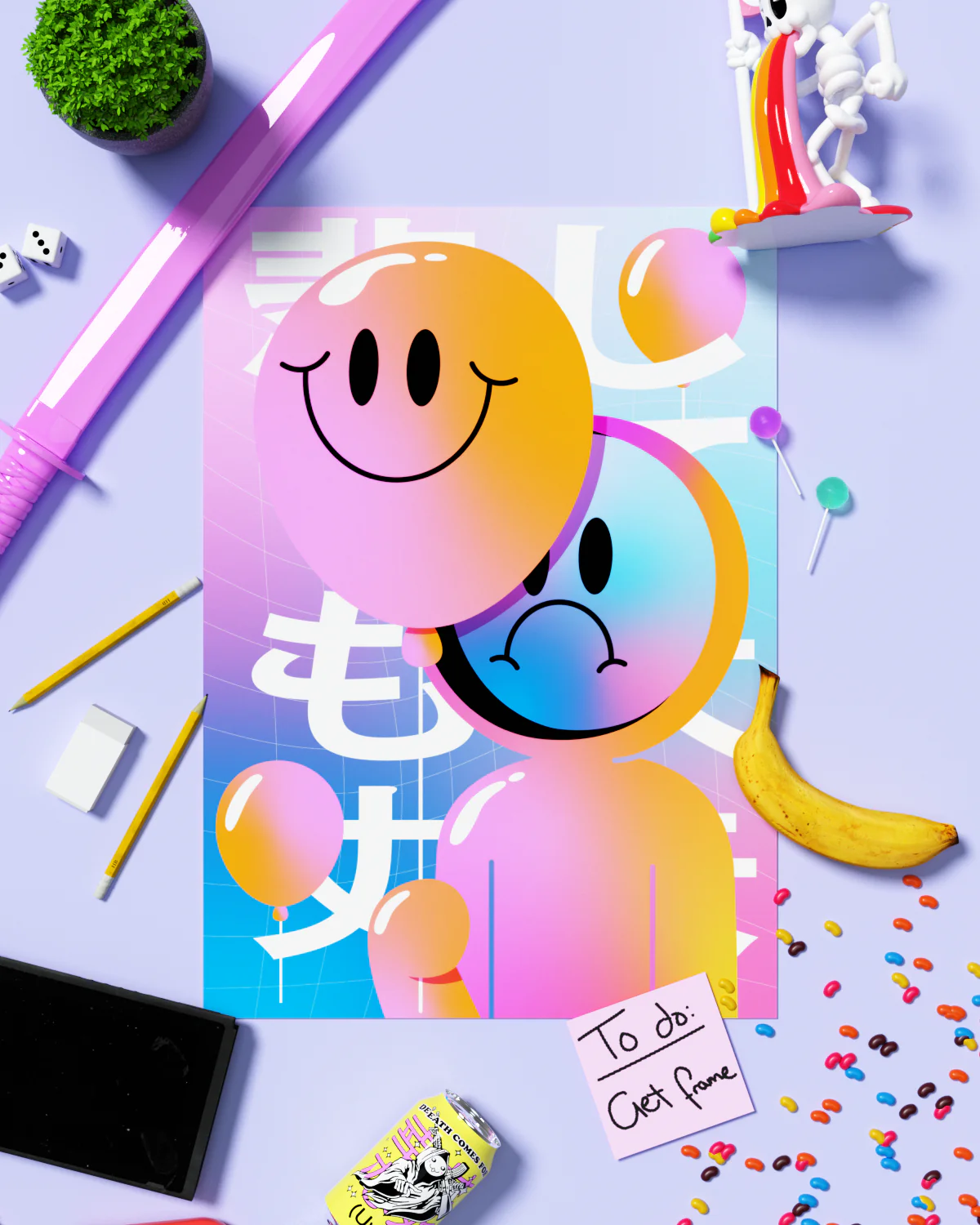 HappySad Art Print - Image 8