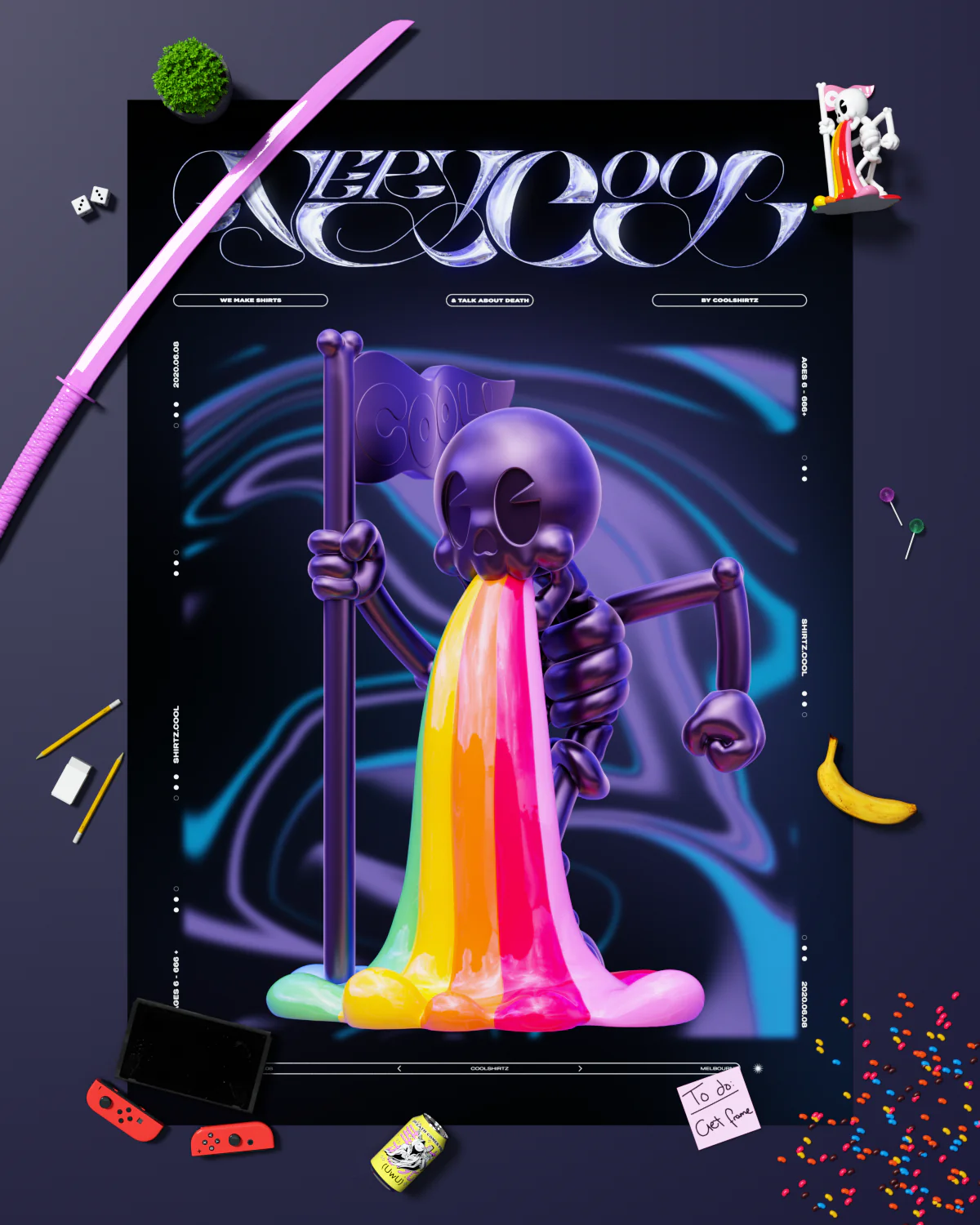 Mr Bones Art Print - Image 5