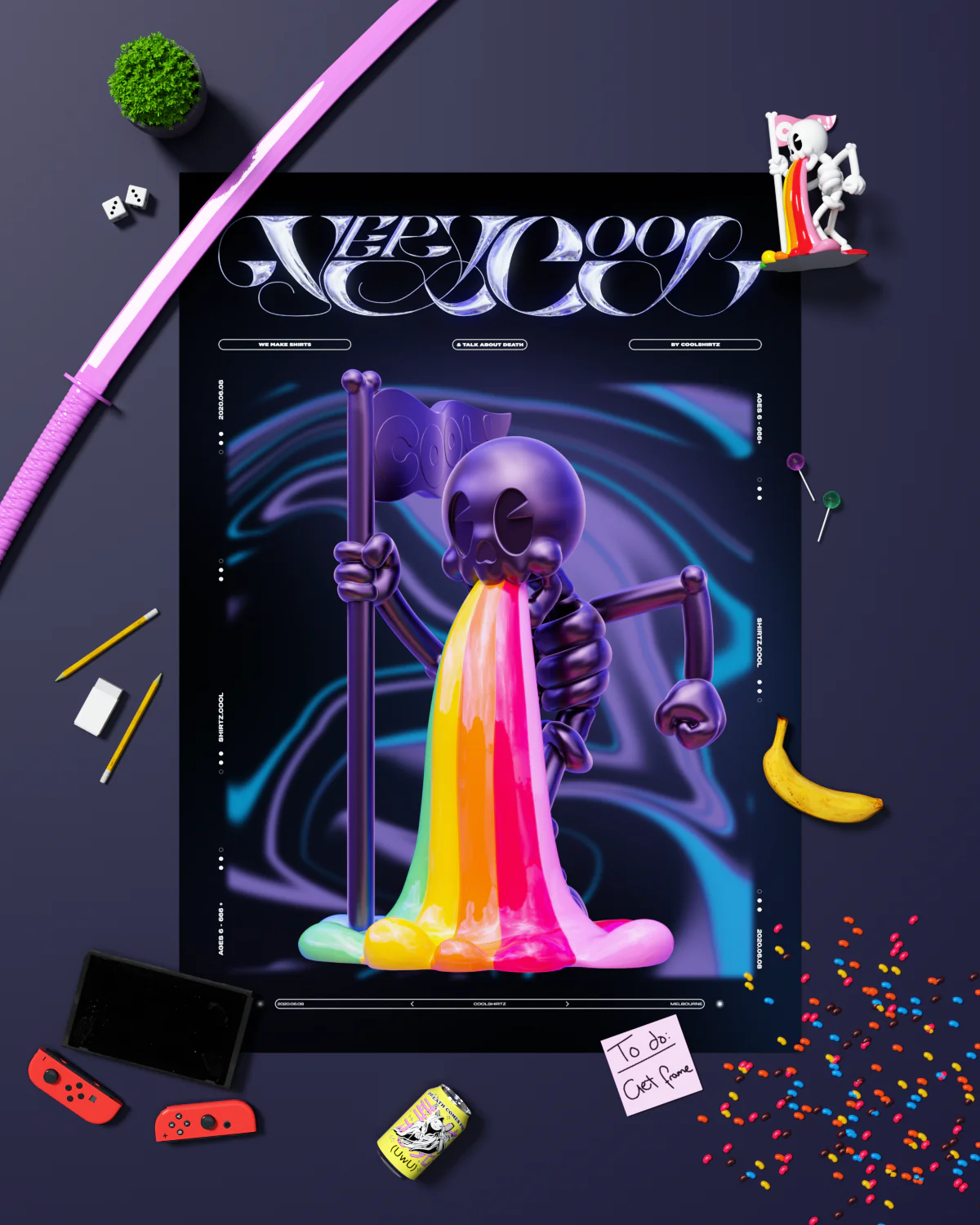 Mr Bones Art Print - Image 6