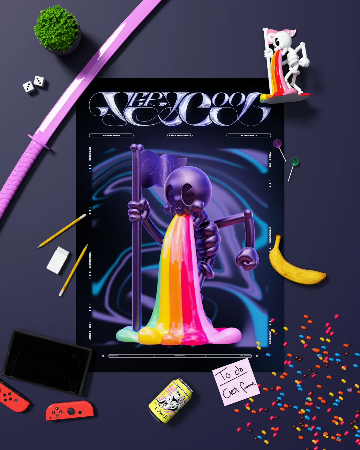 Mr Bones Art Print - Image 7