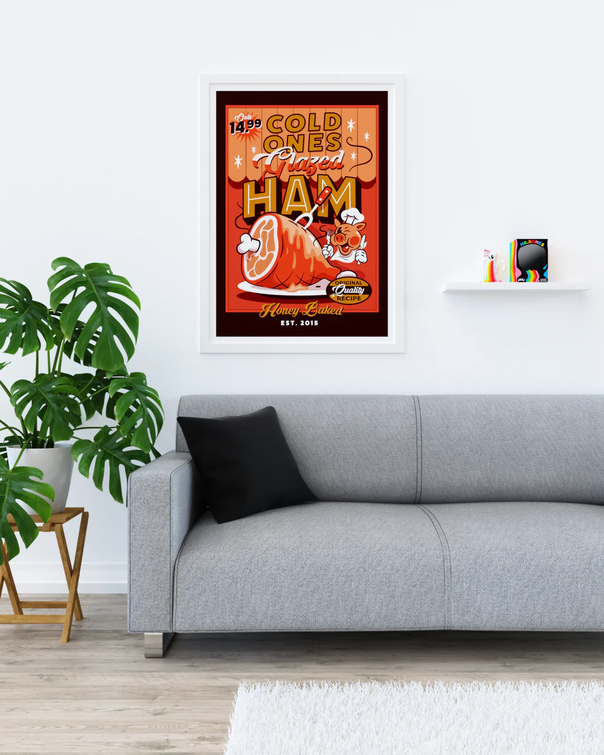 Glazed Ham Signed Art Print - Image 4