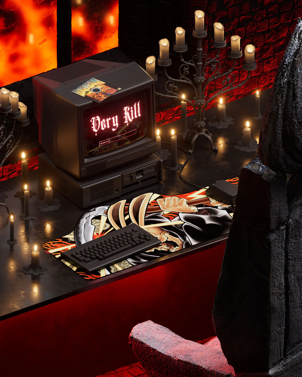 The Oni Reaper Desk Mat - Image 3